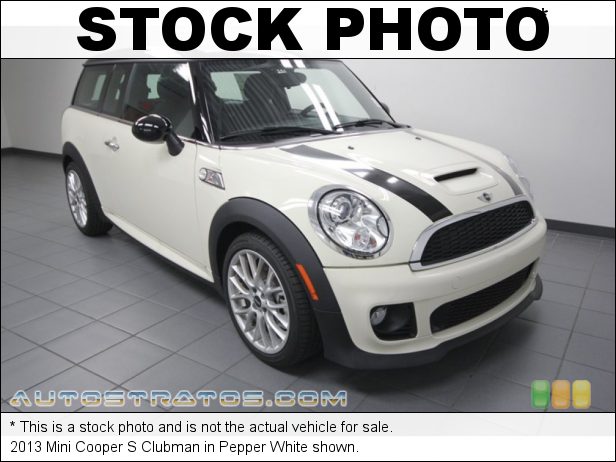 Stock photo for this 2013 Mini Cooper S Clubman 1.6 Liter DI Twin-Scroll Turbocharged DOHC 16-Valve VVT 4 Cylind 6 Speed Manual