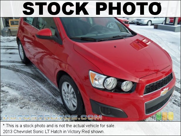 Stock photo for this 2013 Chevrolet Sonic LT Hatch 1.8 Liter DOHC 16-Valve ECOTEC 4 Cylinder 6 Speed Automatic