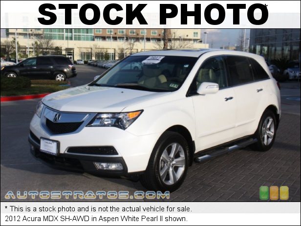 Stock photo for this 2012 Acura MDX SH-AWD 3.7 Liter SOHC 24-Valve VTEC V6 6 Speed Sequential SportShift Automatic