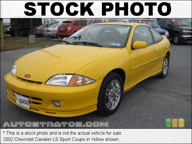 Stock photo for this 2002 Chevrolet Cavalier LS Sport Coupe 2.2 Liter OHV 8-Valve 4 Cylinder 4 Speed Automatic