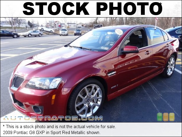 Stock photo for this 2009 Pontiac G8 GXP 6.2 Liter OHV 16-Valve LS3 V8 6 Speed Automatic