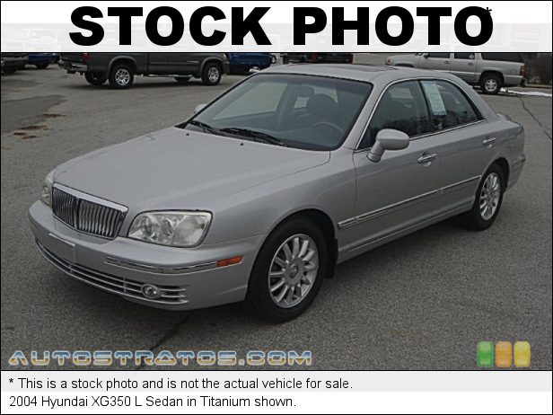 Stock photo for this 2003 Hyundai XG350 L Sedan 3.5 Liter DOHC 24-Valve V6 5 Speed Automatic Stock photo for this 2003 Hyundai XG350 L Sedan 3.5 Liter DOHC 24-Valve V6 5 Speed Automatic