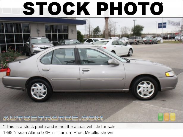 Stock photo for this 1999 Nissan Altima GXE 2.4 Liter DOHC 16V 4 Cylinder 4 Speed Automatic
