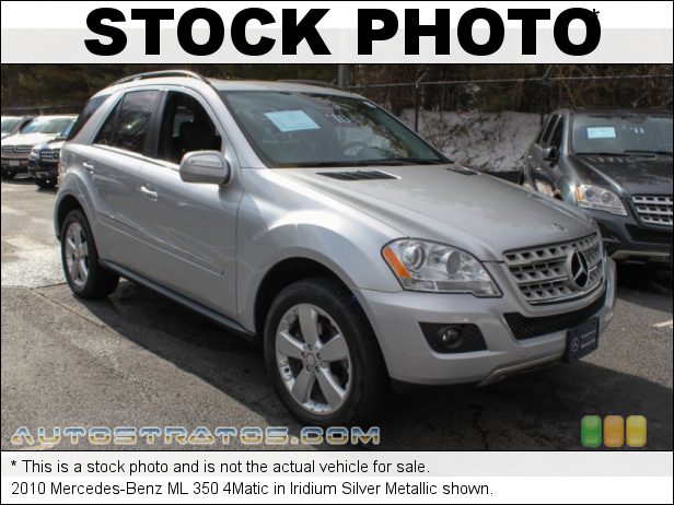 Stock photo for this 2010 Mercedes-Benz ML 350 4Matic 3.5 Liter DOHC 24-Valve VVT V6 7 Speed Touch Shift Automatic