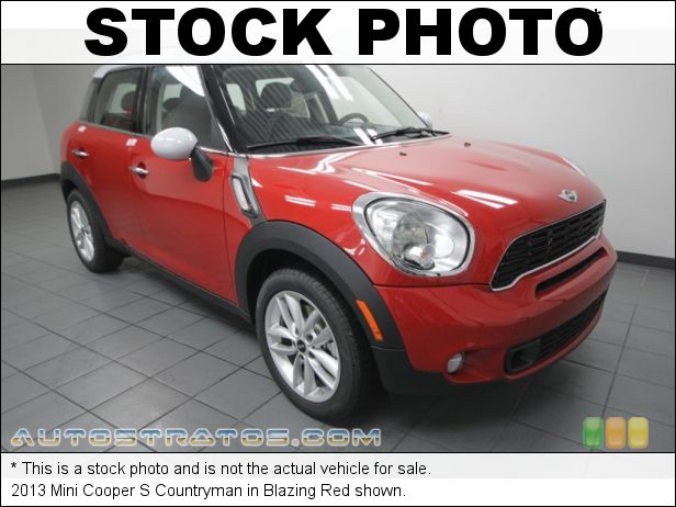 Stock photo for this 2013 Mini Cooper S Countryman 1.6 Liter DI Twin-Scroll Turbocharged DOHC 16-Valve VVT 4 Cylind 6 Speed Steptronic Automatic