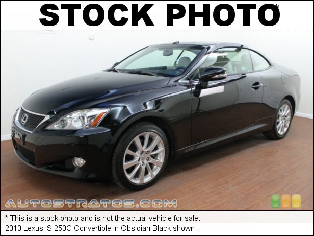 Stock photo for this 2010 Lexus IS 250C Convertible 2.5 Liter DOHC 24-Valve Dual VVT-i V6 6 Speed Paddle-Shift Automatic