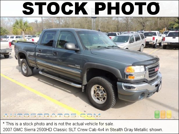 Stock photo for this 2007 GMC Sierra 2500HD Classic Crew Cab 4x4 6.6 Liter OHV 32-Valve Turbo-Diesel V8 6 Speed Allison 1000 Automatic