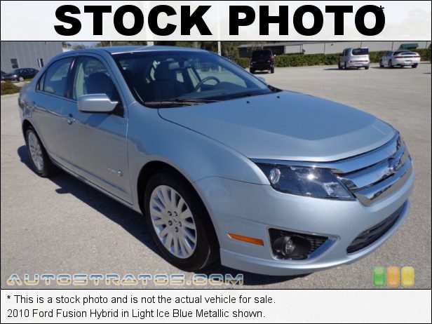 Stock photo for this 2010 Ford Fusion Hybrid 2.5 Liter DOHC 16-Valve VVT Atkinson Cycle 4 Cylinder Gasoline/E eCVT Automatic