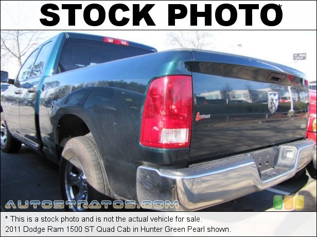 Stock photo for this 2011 Dodge Ram 1500 ST Quad Cab 4.7 Liter SOHC 16-Valve Flex-Fuel V8 5 Speed Automatic