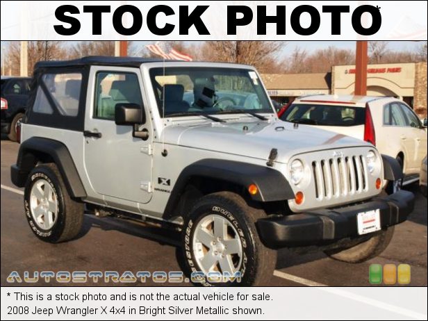 Stock photo for this 2008 Jeep Wrangler X 4x4 3.8L SMPI 12 Valve V6 4 Speed Automatic