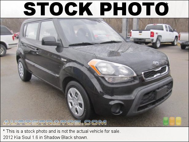 Stock photo for this 2012 Kia Soul 1.6 1.6 Liter DOHC 16-Valve CVVT 4 Cylinder 4 Speed Automatic