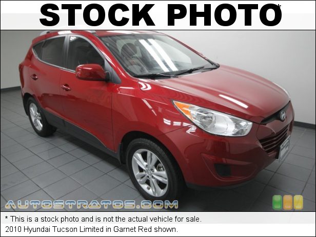 Stock photo for this 2010 Hyundai Tucson  2.4 Liter DOHC 16-Valve CVVT 4 Cylinder 6 Speed Shiftronic Automatic