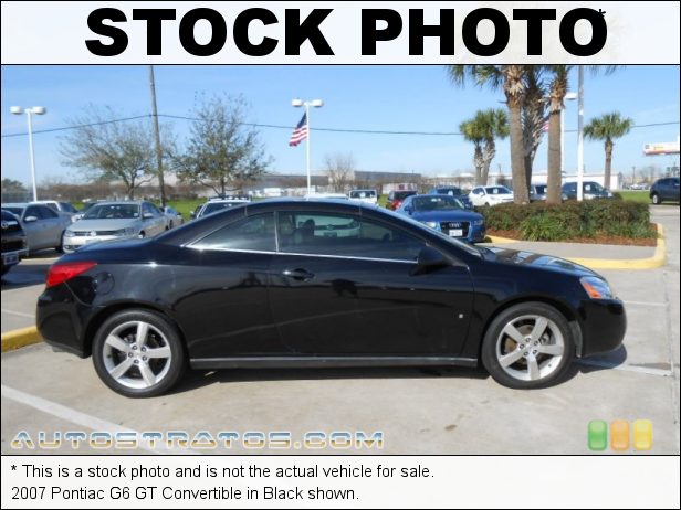 Stock photo for this 2007 Pontiac G6 GT Convertible 3.9 Liter OHV 12-Valve V6 4 Speed Automatic