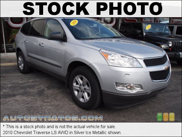 Stock photo for this 2010 Chevrolet Traverse LS AWD 3.6 Liter DI DOHC 24-Valve VVT V6 6 Speed Automatic