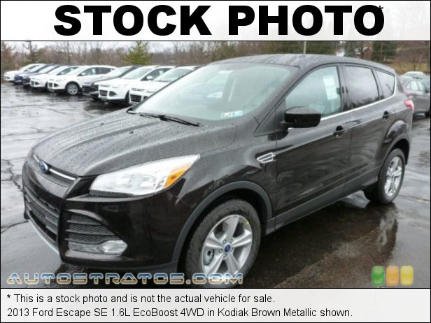 Stock photo for this 2013 Ford Escape SE 1.6L EcoBoost 4WD 1.6 Liter DI Turbocharged DOHC 16-Valve Ti-VCT EcoBoost 4 Cylind 6 Speed SelectShift Automatic