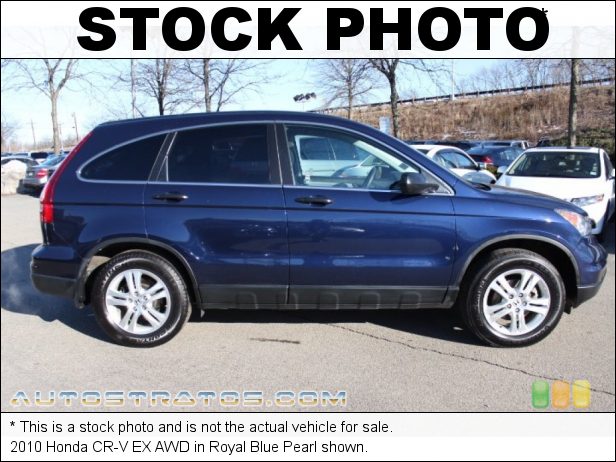 Stock photo for this 2010 Honda CR-V EX AWD 2.4 Liter DOHC 16-Valve i-VTEC 4 Cylinder 5 Speed Automatic