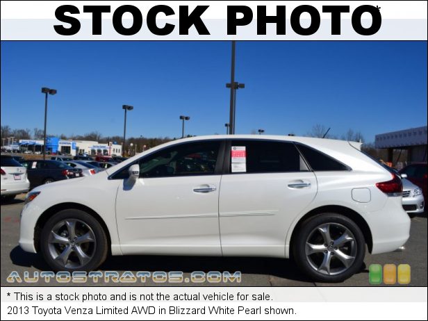 Stock photo for this 2013 Toyota Venza AWD 3.5 Liter DOHC 24-Valve Dual VVT-i V6 6 Speed ECT-i Automatic