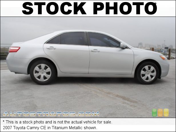 Stock photo for this 2007 Toyota Camry  2.4L DOHC 16V VVT-i 4 Cylinder 5 Speed Automatic