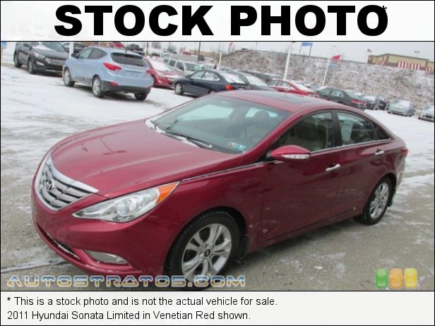Stock photo for this 2011 Hyundai Sonata  2.4 Liter GDI DOHC 16-Valve CVVT 4 Cylinder 6 Speed Shiftronic Automatic