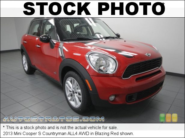 Stock photo for this 2013 Mini Cooper S Countryman ALL4 AWD 1.6 Liter DI Twin-Scroll Turbocharged DOHC 16-Valve VVT 4 Cylind 6 Speed Steptronic Automatic