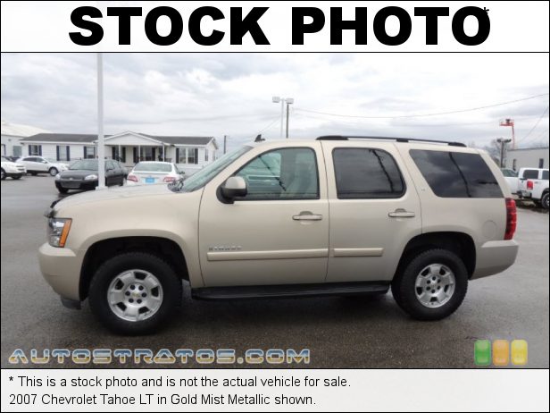 Stock photo for this 2007 Chevrolet Tahoe LT 5.3 Liter OHV 16-Valve Vortec V8 4 Speed Automatic