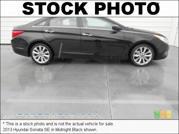 Stock photo for this 2013 Hyundai Sonata SE 2.4 Liter DOHC 16-Valve D-CVVT 4 Cylinder 6 Speed Shiftronic Automatic