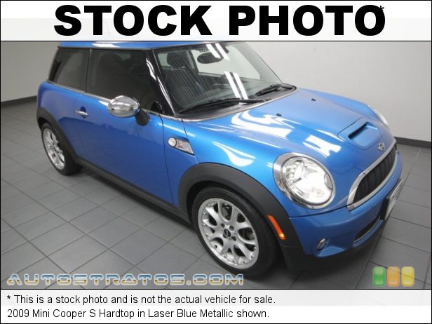 Stock photo for this 2009 Mini Cooper S Hardtop 1.6 Liter Turbocharged DOHC 16-Valve 4 Cylinder 6 Speed Steptronic Automatic