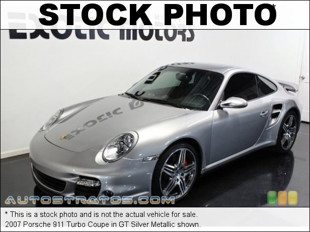 Stock photo for this 2007 Porsche 911 Turbo Coupe 3.6 Liter Twin-Turbocharged DOHC 24V VarioCam Flat 6 Cylinder 6 Speed Manual