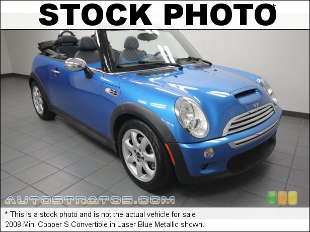 Stock photo for this 2008 Mini Cooper S Convertible 1.6 Liter Supercharged SOHC 16V 4 Cylinder 6 Speed Manual