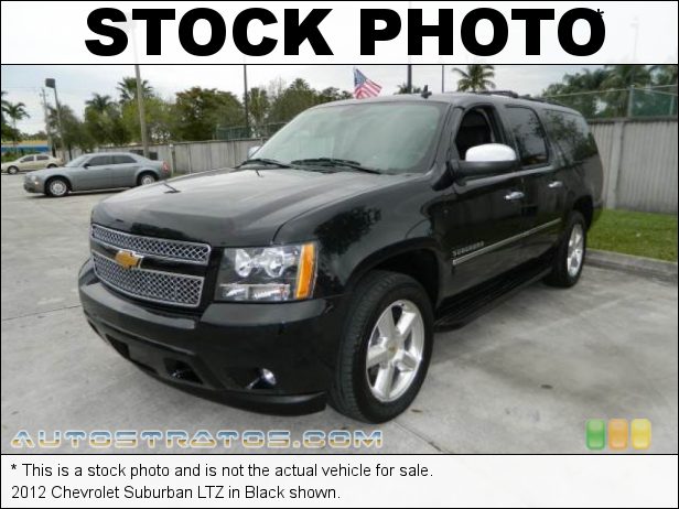 Stock photo for this 2012 Chevrolet Suburban LTZ 5.3 Liter OHV 16-Valve Flex-Fuel V8 6 Speed Automatic