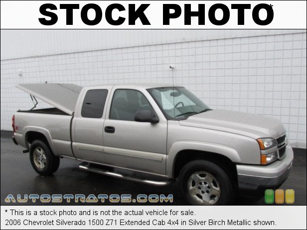 Stock photo for this 2006 Chevrolet Silverado 1500 Extended Cab 4x4 5.3 Liter OHV 16-Valve Vortec V8 4 Speed Automatic