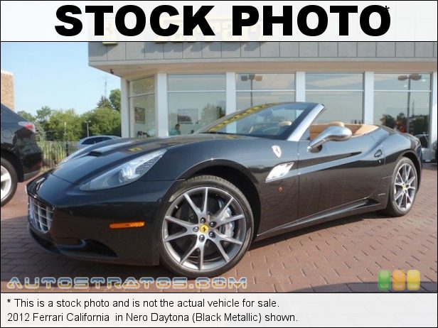 Stock photo for this 2012 Ferrari California  4.3 Liter DI DOHC 32-Valve VVT V8 7 Speed F1 Dual Clutch Automatic