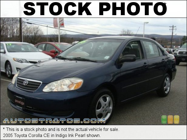 Stock photo for this 2005 Toyota Corolla CE 1.8L DOHC 16V VVT-i 4 Cylinder 4 Speed Automatic