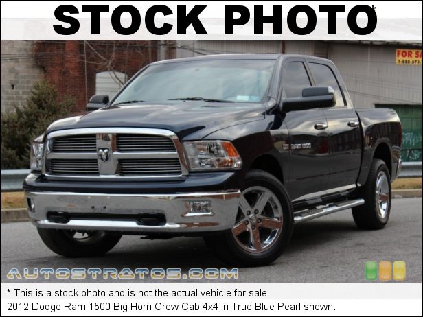 Stock photo for this 2012 Dodge Ram 1500 Big Horn Crew Cab 4x4 5.7 Liter HEMI OHV 16-Valve VVT MDS V8 6 Speed Automatic