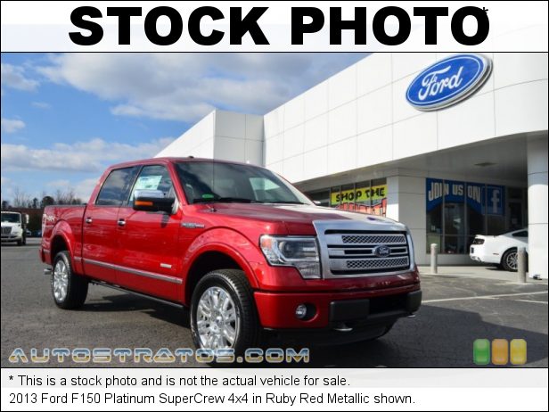 Stock photo for this 2013 Ford F150 SuperCrew 4x4 3.5 Liter EcoBoost DI Turbocharged DOHC 24-Valve Ti-VCT V6 6 Speed Automatic