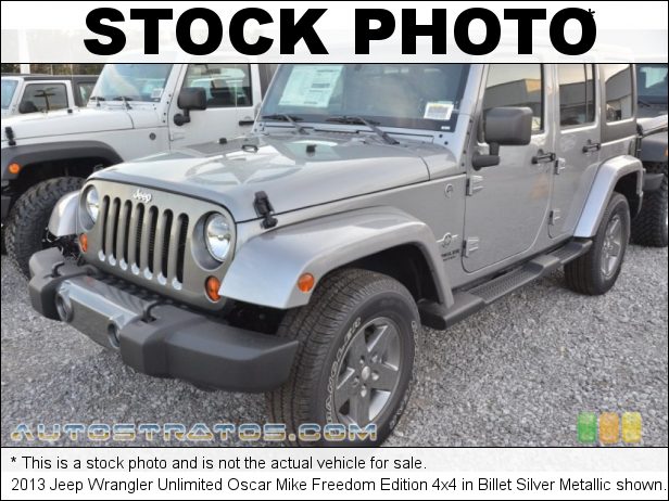 Stock photo for this 2013 Jeep Wrangler Unlimited 4x4 3.6 Liter DOHC 24-Valve VVT Pentastar V6 5 Speed Automatic