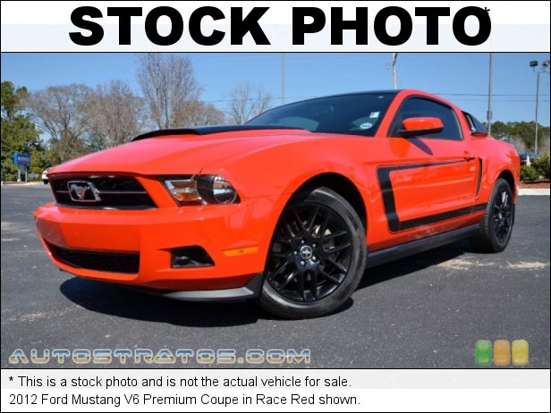 Stock photo for this 2012 Ford Mustang V6 Premium Coupe 3.7 Liter DOHC 24-Valve Ti-VCT V6 6 Speed Manual