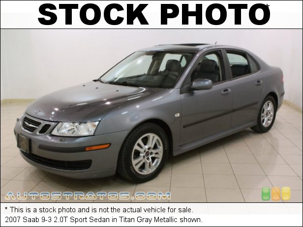 Stock photo for this 2007 Saab 9-3 2.0T Sport Sedan 2.0 Liter Turbocharged DOHC 16V 4 Cylinder 5 Speed Sentronic Automatic