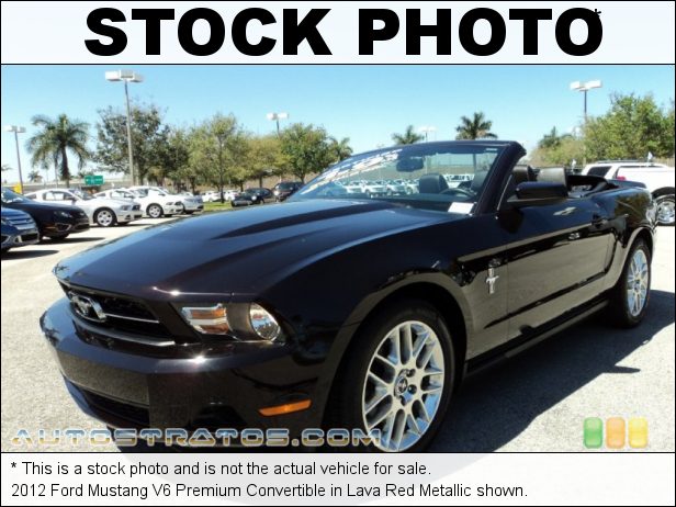 Stock photo for this 2012 Ford Mustang V6 Premium Convertible 3.7 Liter DOHC 24-Valve Ti-VCT V6 6 Speed Automatic