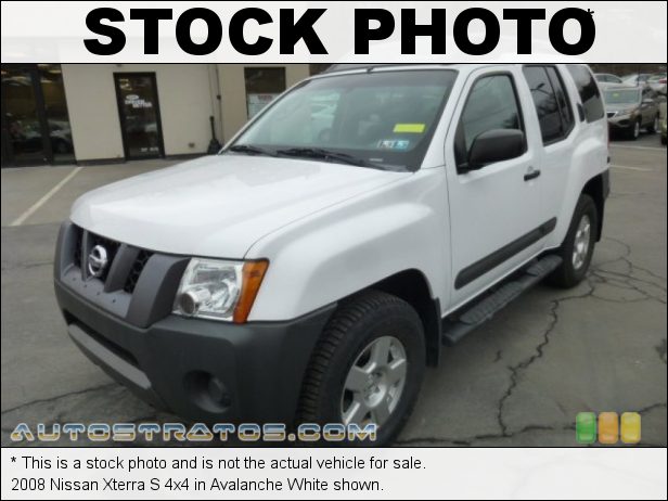 Stock photo for this 2008 Nissan Xterra S 4x4 4.0 Liter DOHC 24-Valve VVT V6 5 Speed Automatic