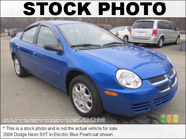 Stock photo for this 2004 Dodge Neon SXT 2.0 Liter SOHC 16-Valve 4 Cylinder 5 Speed Manual
