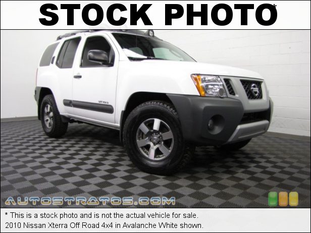 Stock photo for this 2010 Nissan Xterra S 4x4 4.0 Liter DOHC 24-Valve CVTCS V6 5 Speed Automatic
