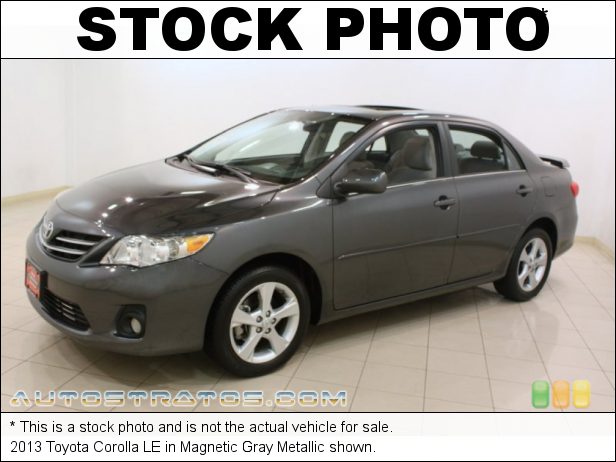 Stock photo for this 2013 Toyota Corolla LE 1.8 Liter DOHC 16-Valve Dual VVT-i 4 Cylinder 4 Speed ECT-i Automatic