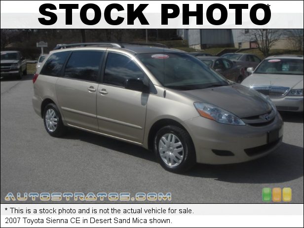 Stock photo for this 2007 Toyota Sienna CE 3.5 Liter DOHC 24-Valve VVT V6 5 Speed Automatic