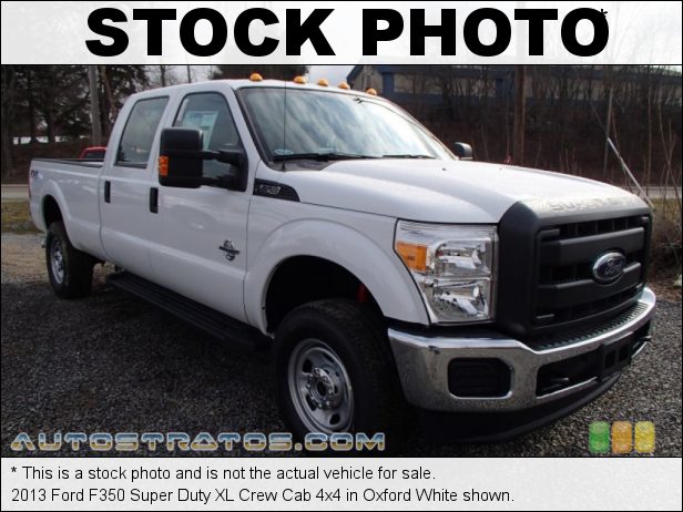 Stock photo for this 2013 Ford F350 Super Duty XL Crew Cab 4x4 6.7 Liter OHV 32-Valve B20 Power Stroke Turbo-Diesel V8 TorqShift 6 Speed SelectShift Automatic