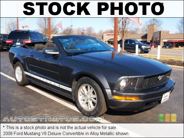 Stock photo for this 2008 Ford Mustang V6 Convertible 4.0 Liter SOHC 12-Valve V6 5 Speed Automatic