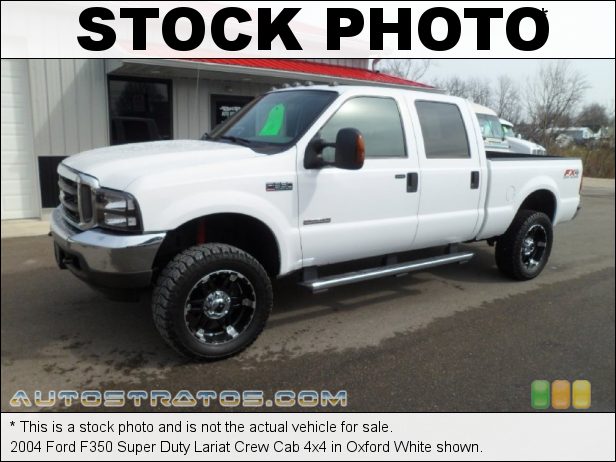 Stock photo for this 2004 Ford F350 Super Duty Lariat Crew Cab 4x4 6.0 Liter OHV 32-Valve Power Stroke Turbo Diesel V8 6 Speed Manual