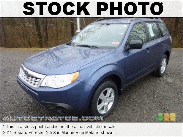 Stock photo for this 2011 Subaru Forester 2.5 X 2.5 Liter DOHC 16-Valve VVT Flat 4 Cylinder 4 Speed Automatic