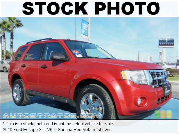 Stock photo for this 2010 Ford Escape XLT V6 3.0 Liter DOHC 24-Valve Duratec Flex-Fuel V6 6 Speed Automatic