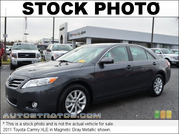 Stock photo for this 2011 Toyota Camry XLE 2.5 Liter DOHC 16-Valve Dual VVT-i 4 Cylinder 6 Speed ECT-i Automatic
